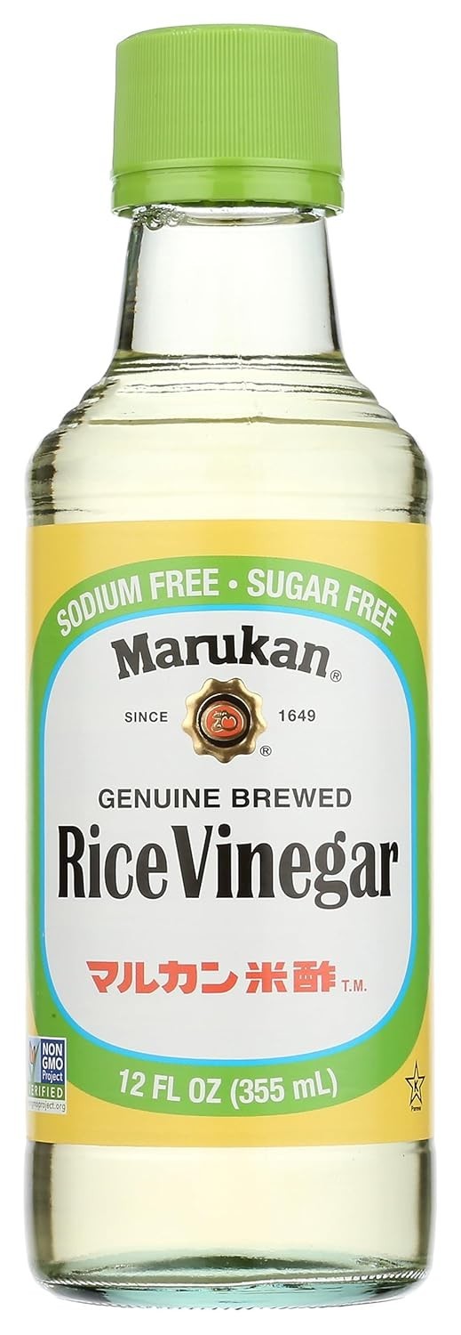 Natural Brewed 12 Fl Oz Rice Vinegar - Ideal for Dressing & 