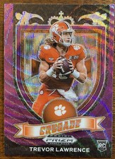 2021 Panini Prizm Draft Picks - Crusade Trevor Lawrence #161 Purple Wave...