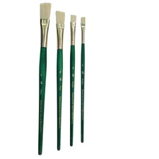 Lot of 4 Princeton Art and Brush Co Flat 6 Flat 8 Bright 2 Bright 4 Paintbrush