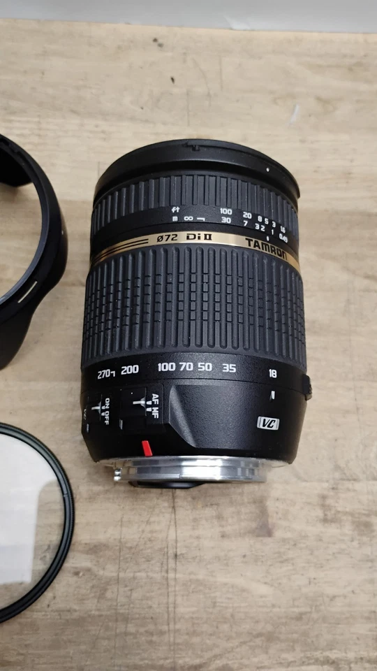 Lente Tamron 18-270 mm f3,5-6,3 Di II VC para Canon EF papeleo original excelente Foto 3 de 4