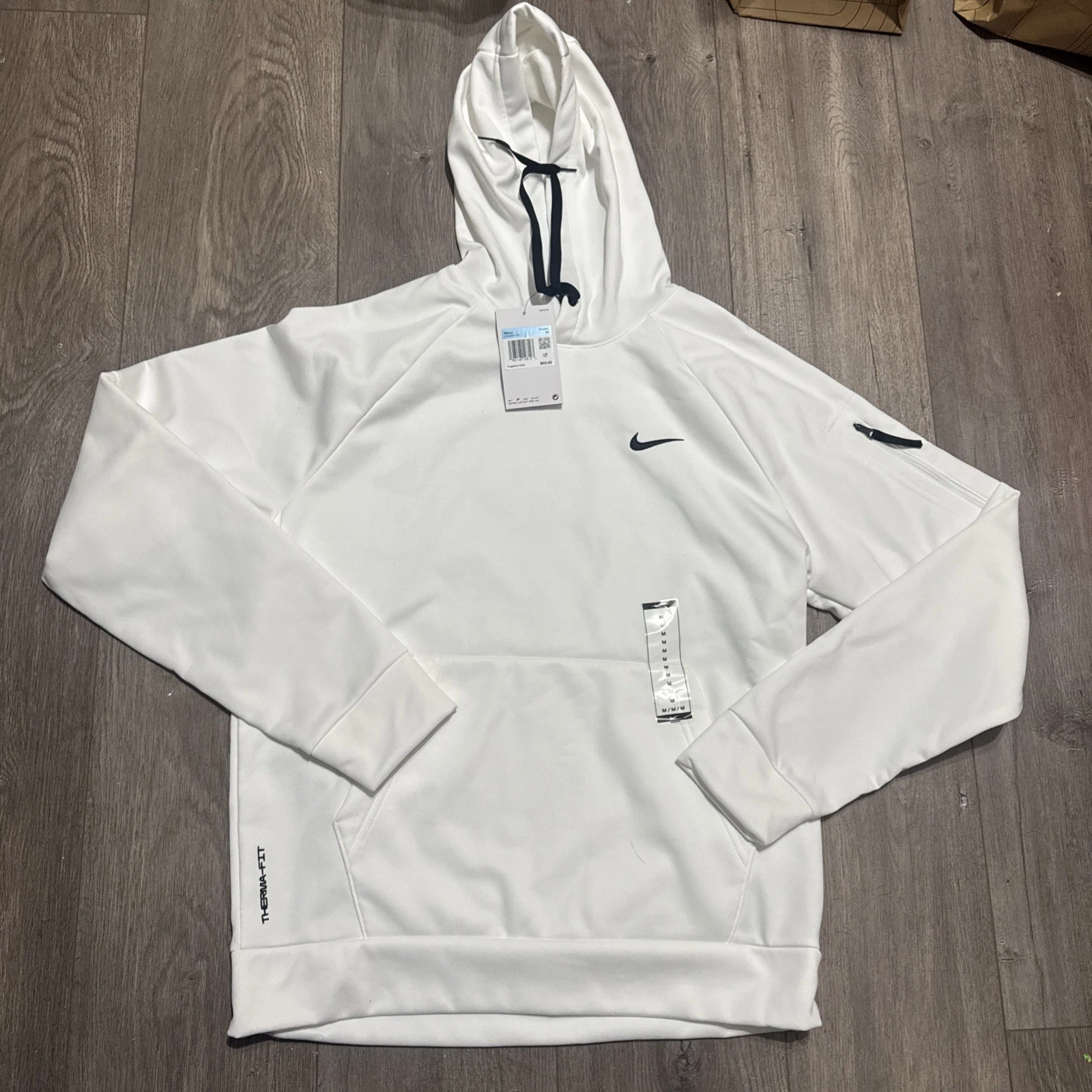 Nike Therma-Fit Pullover Fitness Hoodie Sz Medium Men's DQ4834 100 White NWT
Opens in a new window o