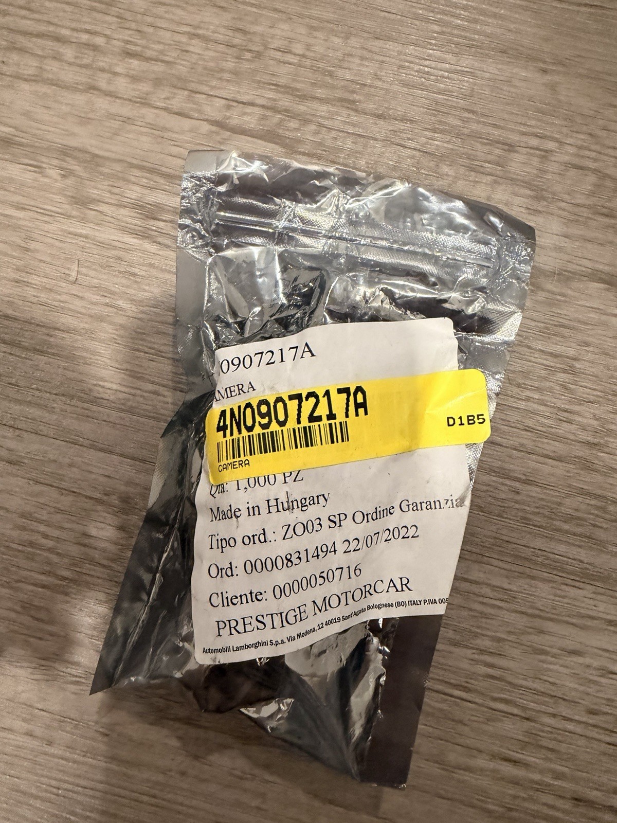 OEM GENUINE BRAND NEW FRONT CAMERA FOR LAMBORGHINI PN 4N0907217A