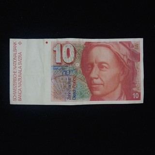 1979 1992 Switzerland 10 Swiss Franc Banknote [Demonetized]