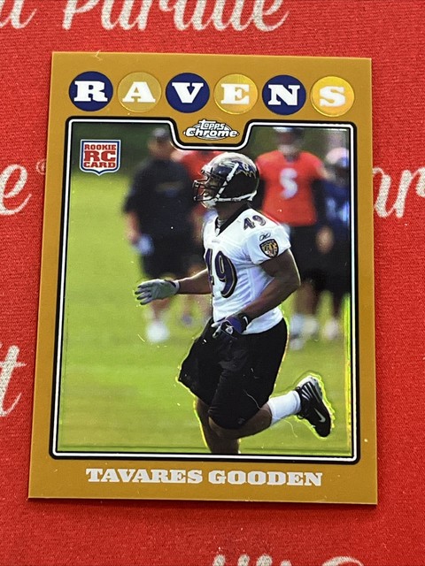 2008 Topps Chrome Tavares Gooden Gold Refractor Rookie Sp # 015/199