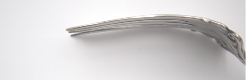 1881 Rogers A1 Silverplate Cold Meat Serving Fork – Floral Pattern – 8.25" - Picture 13 of 13