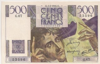 ETAT SUP POUR CE BILLET 500 FRANCS CHATEAUBRIAND