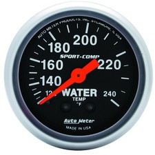 Auto Meter 3333 Sport-comp Water Temperature Gauge