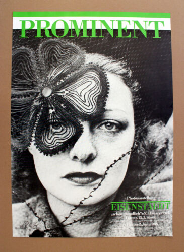 Affiche d'exposition STAEDT "Prominent" affiche A1 roulée 1986 exposition  - Photo 1/1