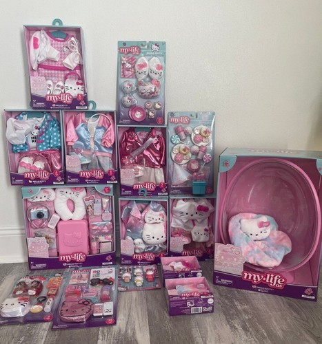 MyLife As 18 Inch Doll Hello Kitty Clothes and Accessories Bundle with Egg Chair - Picture 1 of 6