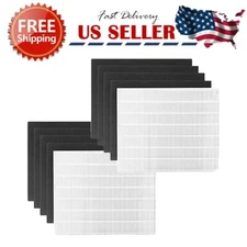 2x HEPA & 8x Carbon Filter Set for Coway Airmega 200M (AP-1518R) Part# 3304899