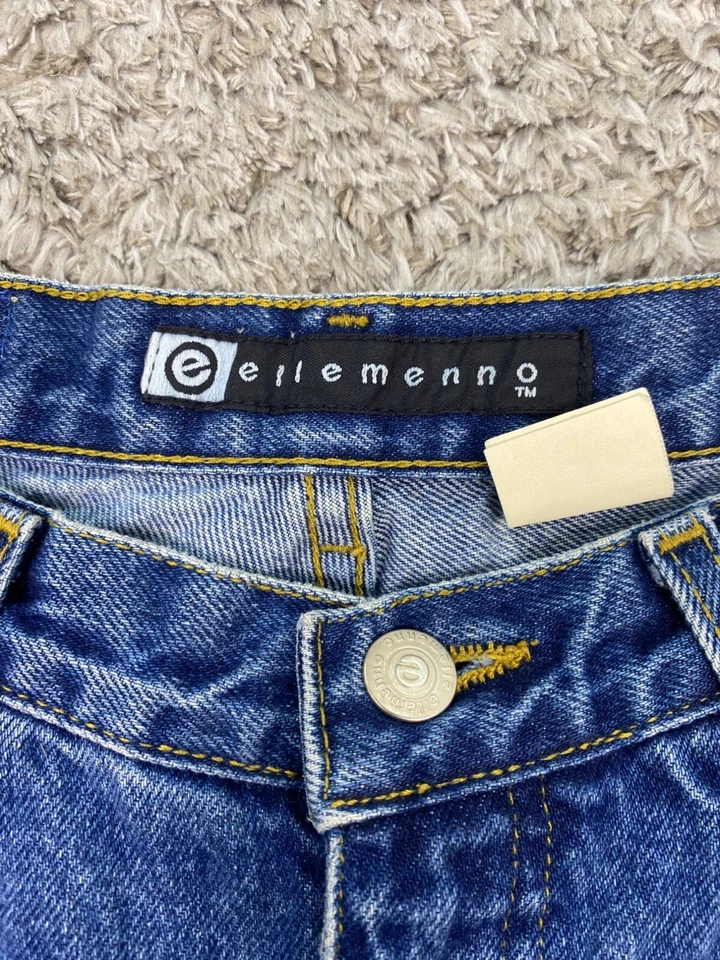 Jeans De Colección Ellemenno Para Mujer 26x28 Juniors 13S Tiro Alto Y2K Años 90 Mamá Denim Foto 3 de 4