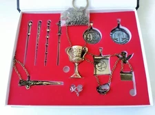 12 PCS Harry Potter wand Magical wands rings necklace decorate Gift cosplay