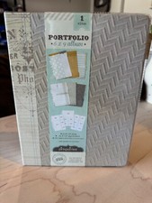 Pinkpaisley 9x6 porfolio craft journaling album with photo holders