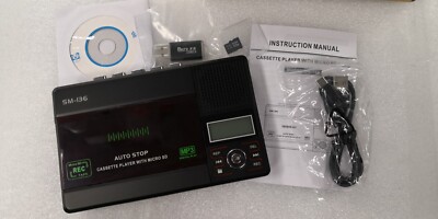 Unbranded Cassette Tape Player Recorder MP3 MicroSD SM-136
