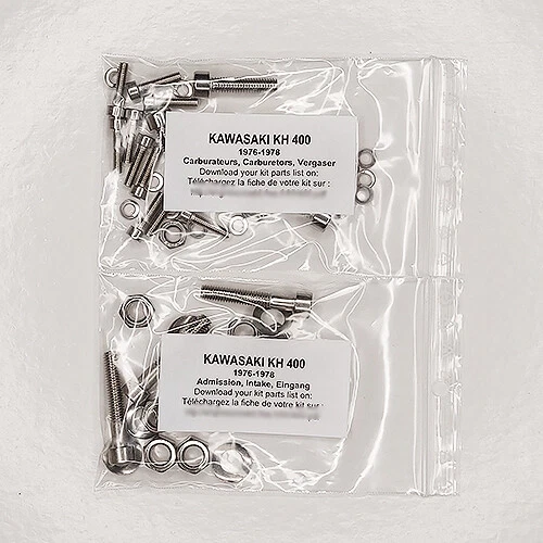 KAWASAKI KH 400 KH400 1976-1980 Carburetor stainless allen screw kit #1