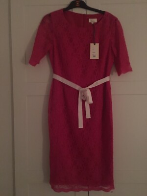 BNWT Stunning Linea By House of Fraser Hot Pink Lace Effect