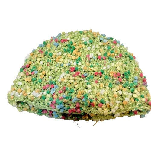 Vintage Handmade Sequin Music Note Cap Black and Multicolor  display picture 3