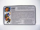 GI Joe Outback File Card Vintage Action Figure Battle Corps Accessory Part 1993