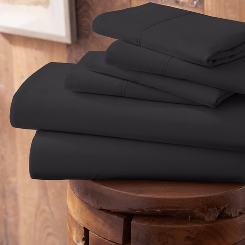 Luxury 6PC Bed Sheet Set Dark & Dramatic Colors by Kaycie Gray - Picture 8 of 18