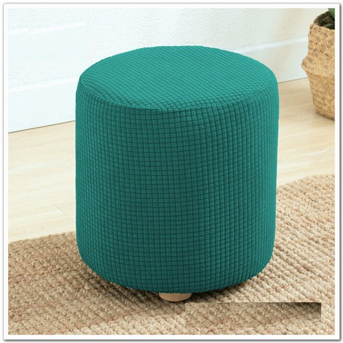 Removable Round Stretch Chair Stool Covers Footstool Cover Seat Cover Slipcover - Picture 16 of 39