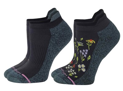 Dr. Motion 2 Pack Novelty Print Everyday Compression Ankle Socks for Women