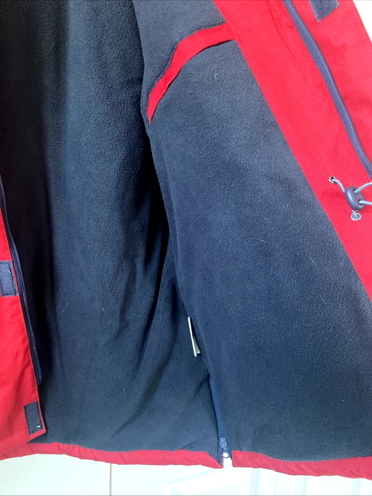 Compagnie Du Ponant 88 Parka Ski Jacket Coat Full Zip Men's M Red Hood image 14