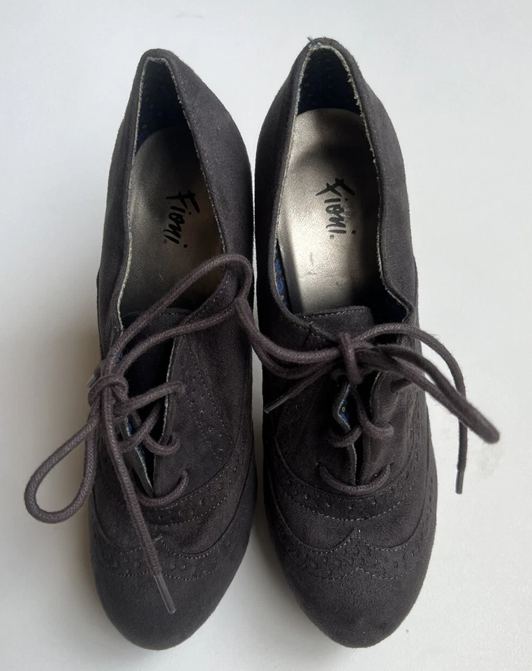 "Botines al tobillo Fioni gris bomba 4,5"" tacón punta cerrada talla 7 para mujer" Foto 2 de 4