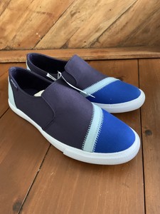 navy blue slip on sneakers womens
