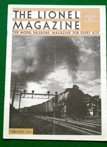 The Lionel Magazine July-August Edition 1934 Vol.4  No.2