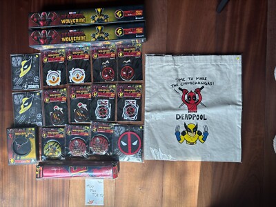 Deadpool Wolverine Happy Lottery Prize Set Marvel tote bag sticker poster etc