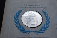 QATAR UNITED NATIONS SILVER MEDAL PROOF SET UN UNO Dirham Riyal VERY RARE
