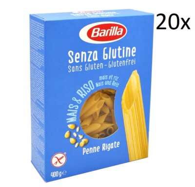 20x Barilla Penne rigate 400g senza Glutine Glutenfrei pasta nudeln