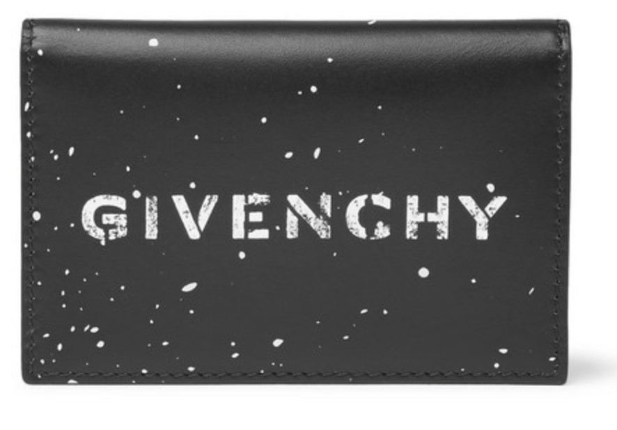 Givenchy gravity logo leather bifold wallet