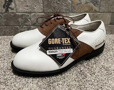 NWT VTG 1993 Reebok Laced Gore-Tex Leather Golf Shoes Mens Size