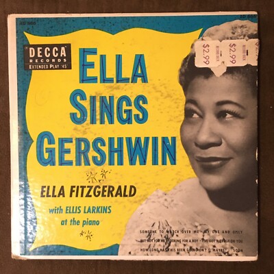 ELLA FITZGERALD Ella Sings Gershwin - Rare 1954 Decca Double-EP