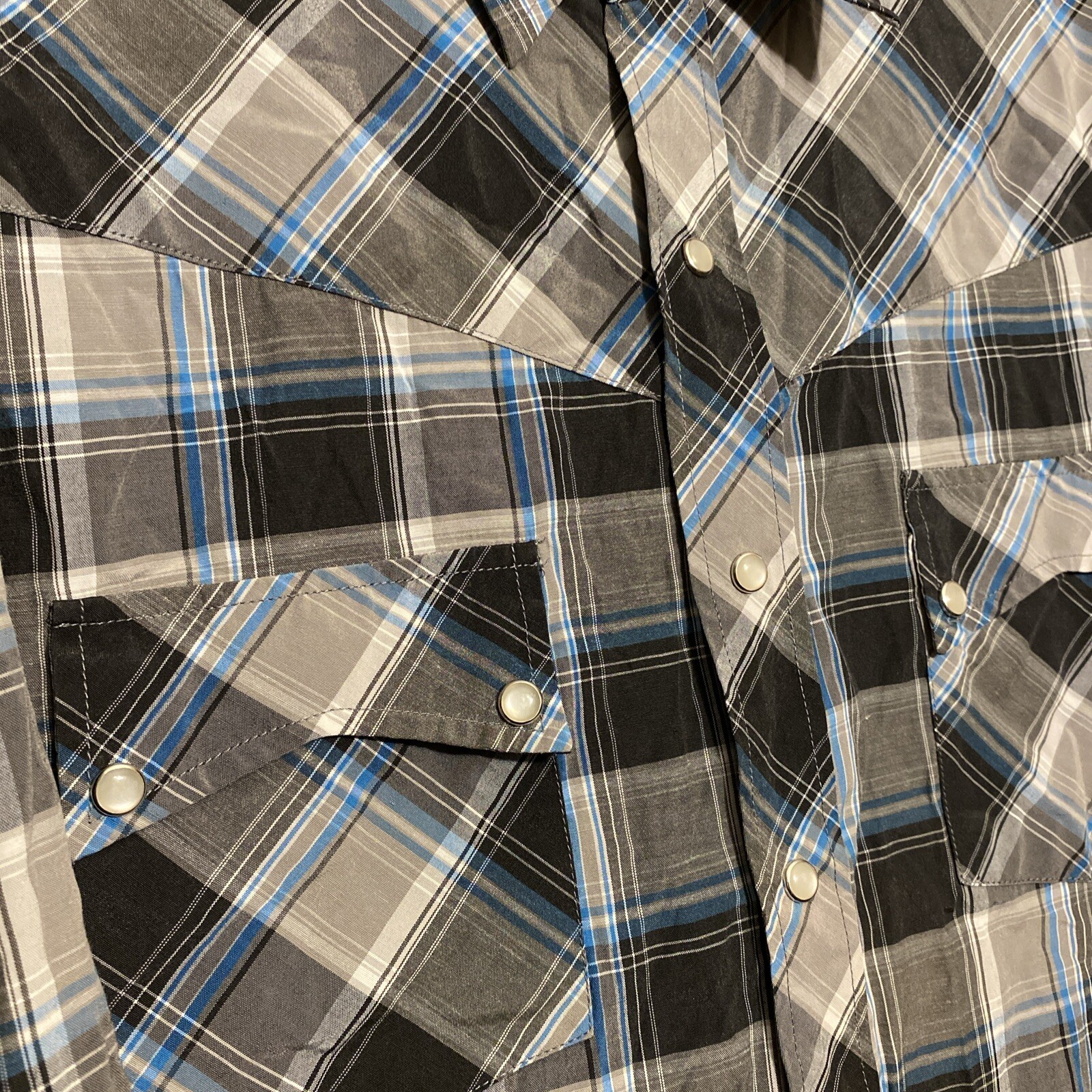 Renegade Pearl Snap Button Up Shirt Size Medium M… - image 2