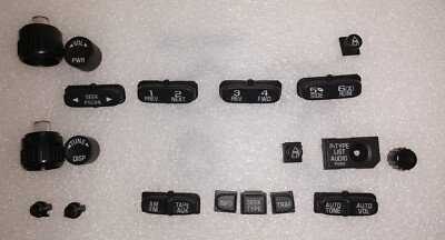 GM radio buttons. Are yours worn? Solve it w/ these new OEM parts. Cassette CD