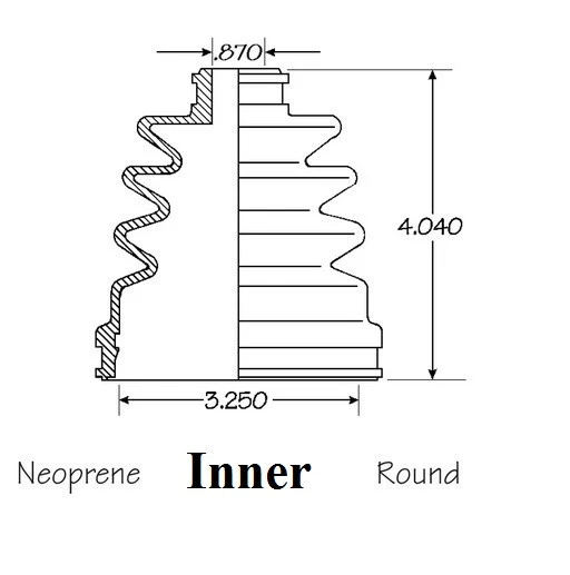 Kit de arranque eje CV delantero interior y exterior para Nissan Sentra con 1,8 L 2000-2006 EMPI Foto 2 de 4