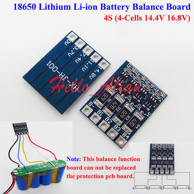 4S 18650 Li-ion Lithium Battery Protection Charging