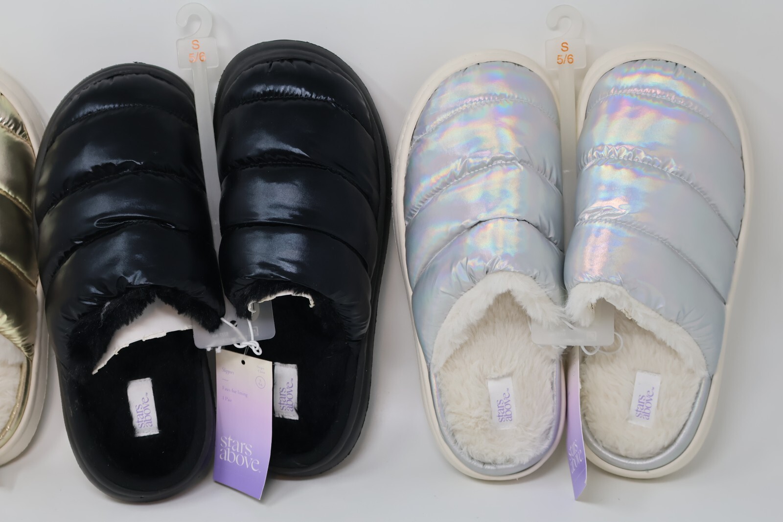 PANTOFOLA D’ORO Ciabatte donna stelle sopra 5 6 Merritt slip on slide pelliccia sintetica lotto di 3 colori