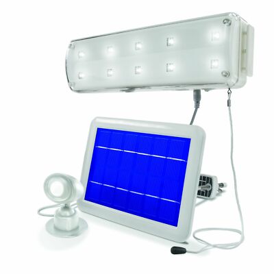 Solar LED Lichtsystem mit PIR kaltweiss 6500 K     