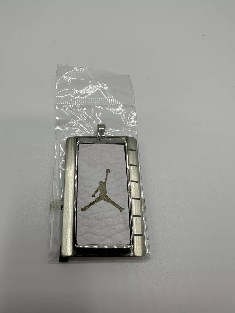 AF-1 Michael Jordan Nike Pendant, Dog Tag, Keychain Metal & White