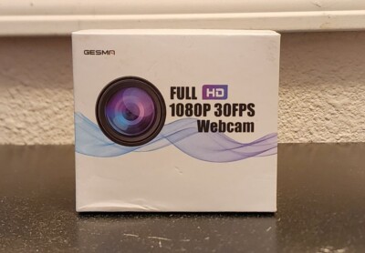 Gesma 1080p HD USB Computer Webcam Full HD 30fps