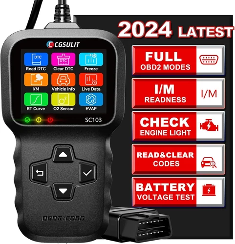 OBD2 Scanner, CGSULIT SC103 Car Code Reader Diagnose Check Engine Light Smog Che