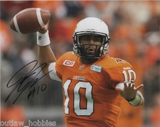 BC Lions Jonathan Jennings Signed Autographed 8x10 Photo COA