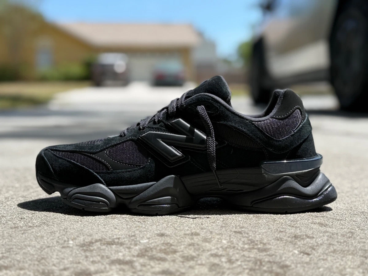 Preços baixos em New Balance 9060 Triple Black Suede | eBay