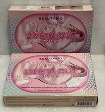 2 Beautybio Lights Out Mask On Sleep Mask Bright Eye Depuffing Gels