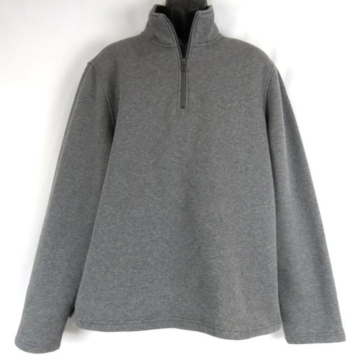 Michael Kors Pullover Jacket GRAY 1/4 Zip Men’s Size XL Long Sleeve Cotton Blend
