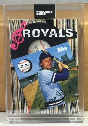 TOPPS PROJECT 2020 #212 GEORGE BRETT by DON C Print Run 3002