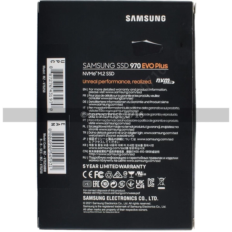 For Samsung 970EVO Plus SSD 2TB 1TB 500GB NVMe Internal Solid State Drive Lot - Bild 3 von 4